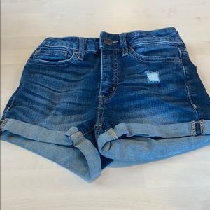 Denim shorts